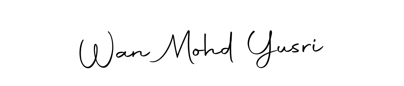 Wan Mohd Yusri stylish signature style. Best Handwritten Sign (Autography-DOLnW) for my name. Handwritten Signature Collection Ideas for my name Wan Mohd Yusri. Wan Mohd Yusri signature style 10 images and pictures png