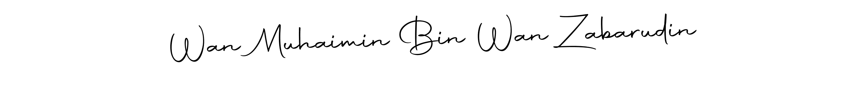 Also we have Wan Muhaimin Bin Wan Zabarudin name is the best signature style. Create professional handwritten signature collection using Autography-DOLnW autograph style. Wan Muhaimin Bin Wan Zabarudin signature style 10 images and pictures png