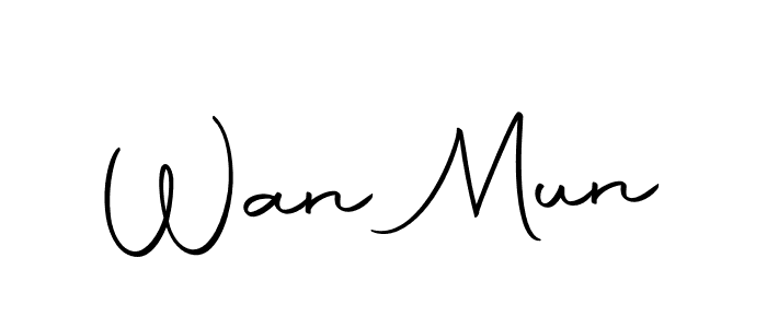 Also we have Wan Mun name is the best signature style. Create professional handwritten signature collection using Autography-DOLnW autograph style. Wan Mun signature style 10 images and pictures png