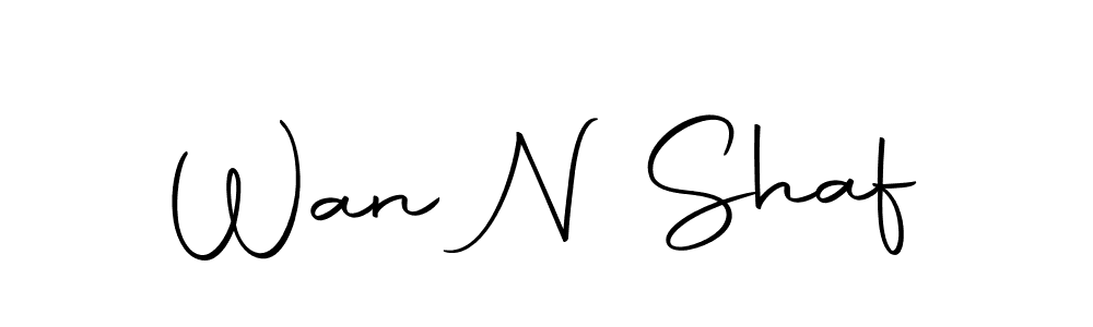 The best way (Autography-DOLnW) to make a short signature is to pick only two or three words in your name. The name Wan N Shaf include a total of six letters. For converting this name. Wan N Shaf signature style 10 images and pictures png