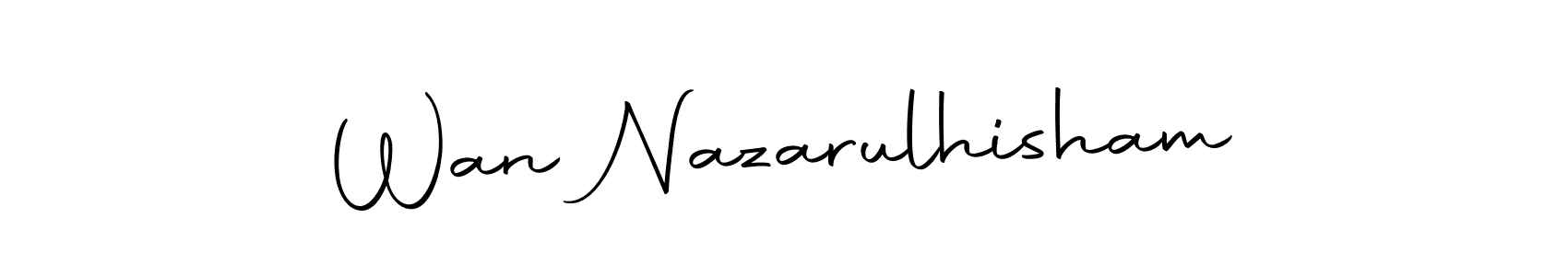 Make a beautiful signature design for name Wan Nazarulhisham. Use this online signature maker to create a handwritten signature for free. Wan Nazarulhisham signature style 10 images and pictures png