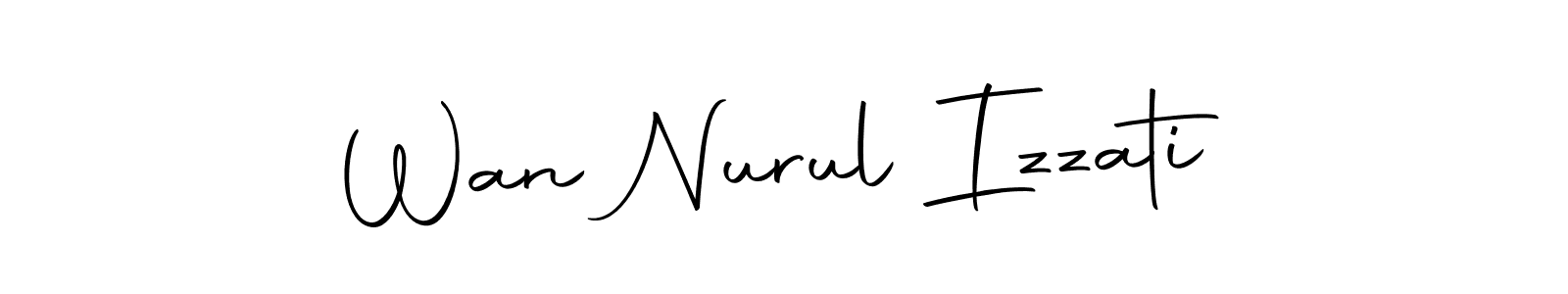 if you are searching for the best signature style for your name Wan Nurul Izzati. so please give up your signature search. here we have designed multiple signature styles  using Autography-DOLnW. Wan Nurul Izzati signature style 10 images and pictures png