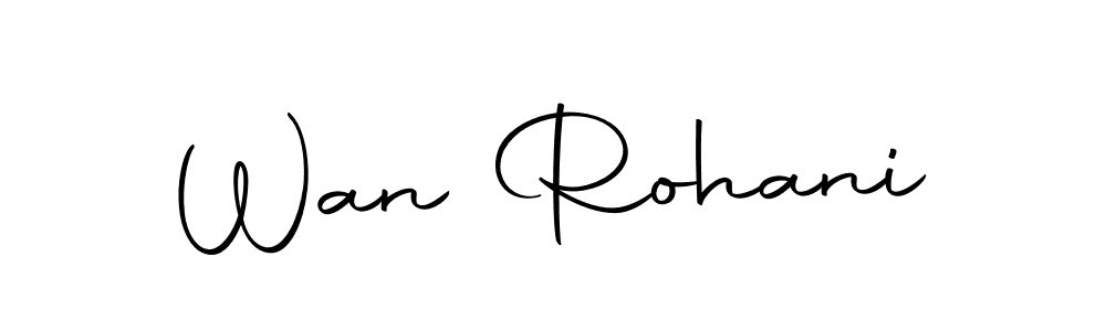 Autography-DOLnW is a professional signature style that is perfect for those who want to add a touch of class to their signature. It is also a great choice for those who want to make their signature more unique. Get Wan Rohani name to fancy signature for free. Wan Rohani signature style 10 images and pictures png