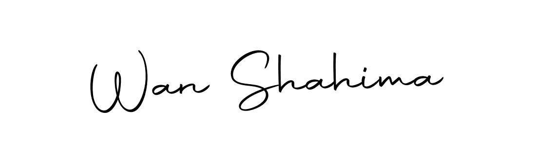 if you are searching for the best signature style for your name Wan Shahima. so please give up your signature search. here we have designed multiple signature styles  using Autography-DOLnW. Wan Shahima signature style 10 images and pictures png