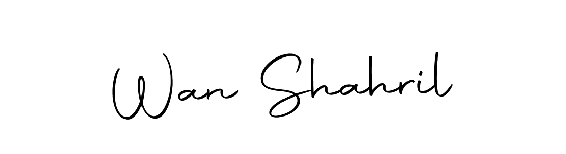 Make a beautiful signature design for name Wan Shahril. With this signature (Autography-DOLnW) style, you can create a handwritten signature for free. Wan Shahril signature style 10 images and pictures png