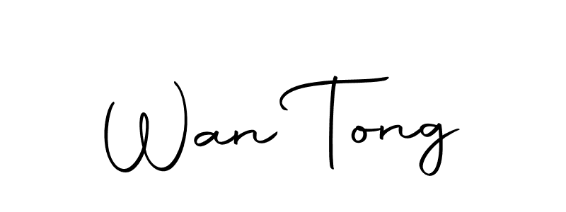 You should practise on your own different ways (Autography-DOLnW) to write your name (Wan Tong) in signature. don't let someone else do it for you. Wan Tong signature style 10 images and pictures png