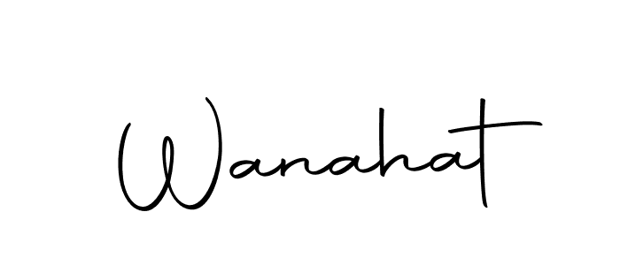 Use a signature maker to create a handwritten signature online. With this signature software, you can design (Autography-DOLnW) your own signature for name Wanahat. Wanahat signature style 10 images and pictures png