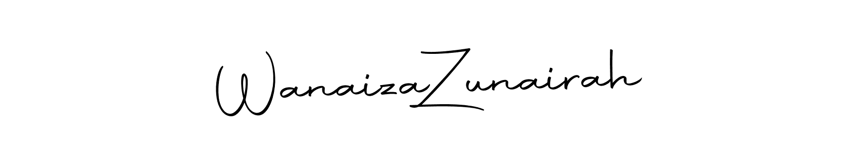 Create a beautiful signature design for name Wanaiza  Zunairah. With this signature (Autography-DOLnW) fonts, you can make a handwritten signature for free. Wanaiza  Zunairah signature style 10 images and pictures png