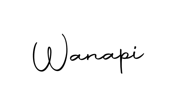 Make a beautiful signature design for name Wanapi. With this signature (Autography-DOLnW) style, you can create a handwritten signature for free. Wanapi signature style 10 images and pictures png