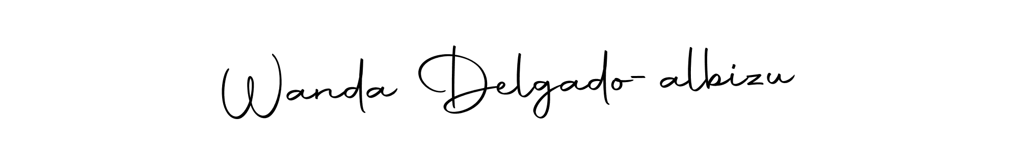 It looks lik you need a new signature style for name Wanda Delgado-albizu. Design unique handwritten (Autography-DOLnW) signature with our free signature maker in just a few clicks. Wanda Delgado-albizu signature style 10 images and pictures png