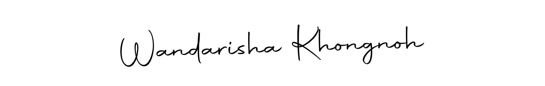 Design your own signature with our free online signature maker. With this signature software, you can create a handwritten (Autography-DOLnW) signature for name Wandarisha Khongnoh. Wandarisha Khongnoh signature style 10 images and pictures png