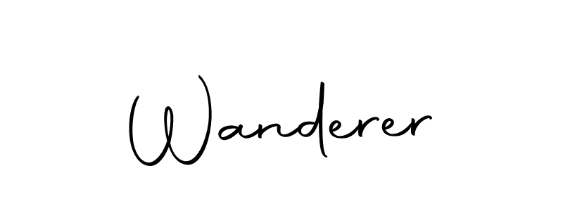 Make a beautiful signature design for name Wanderer. Use this online signature maker to create a handwritten signature for free. Wanderer signature style 10 images and pictures png