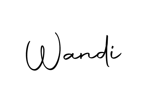 Wandi stylish signature style. Best Handwritten Sign (Autography-DOLnW) for my name. Handwritten Signature Collection Ideas for my name Wandi. Wandi signature style 10 images and pictures png