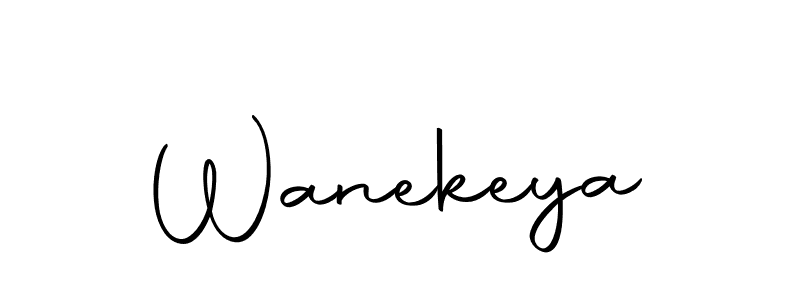 Use a signature maker to create a handwritten signature online. With this signature software, you can design (Autography-DOLnW) your own signature for name Wanekeya. Wanekeya signature style 10 images and pictures png