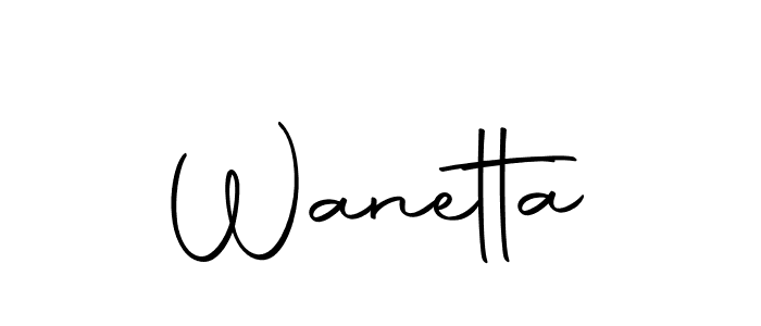 You should practise on your own different ways (Autography-DOLnW) to write your name (Wanetta) in signature. don't let someone else do it for you. Wanetta signature style 10 images and pictures png