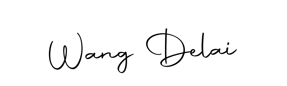 You should practise on your own different ways (Autography-DOLnW) to write your name (Wang Delai) in signature. don't let someone else do it for you. Wang Delai signature style 10 images and pictures png