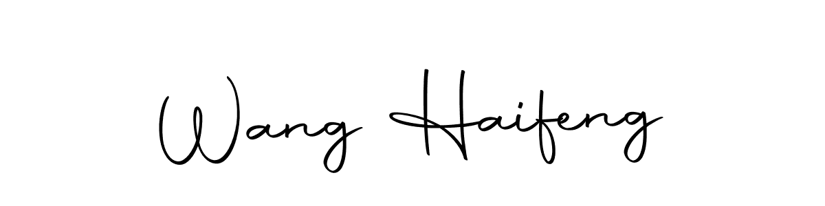Make a beautiful signature design for name Wang Haifeng. With this signature (Autography-DOLnW) style, you can create a handwritten signature for free. Wang Haifeng signature style 10 images and pictures png