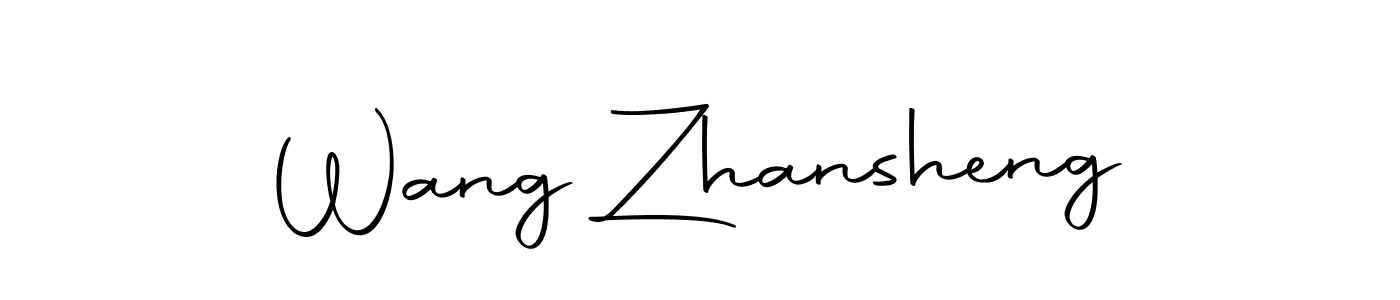 Use a signature maker to create a handwritten signature online. With this signature software, you can design (Autography-DOLnW) your own signature for name Wang Zhansheng. Wang Zhansheng signature style 10 images and pictures png