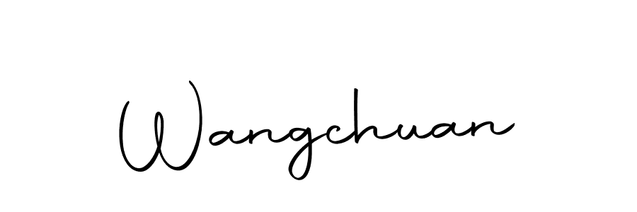 Design your own signature with our free online signature maker. With this signature software, you can create a handwritten (Autography-DOLnW) signature for name Wangchuan. Wangchuan signature style 10 images and pictures png