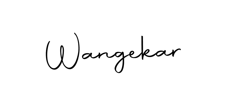 Create a beautiful signature design for name Wangekar. With this signature (Autography-DOLnW) fonts, you can make a handwritten signature for free. Wangekar signature style 10 images and pictures png