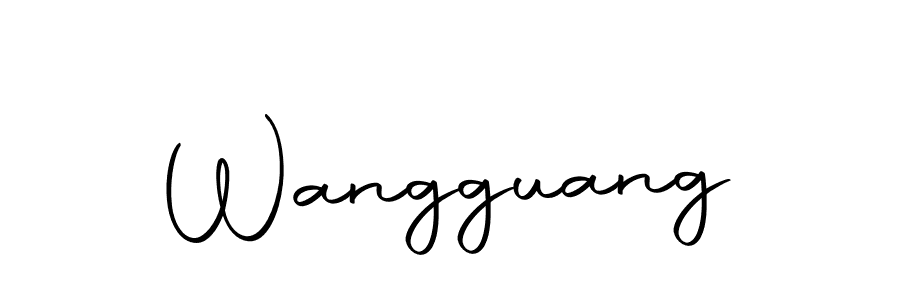 Wangguang stylish signature style. Best Handwritten Sign (Autography-DOLnW) for my name. Handwritten Signature Collection Ideas for my name Wangguang. Wangguang signature style 10 images and pictures png