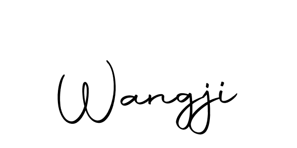 Design your own signature with our free online signature maker. With this signature software, you can create a handwritten (Autography-DOLnW) signature for name Wangji. Wangji signature style 10 images and pictures png