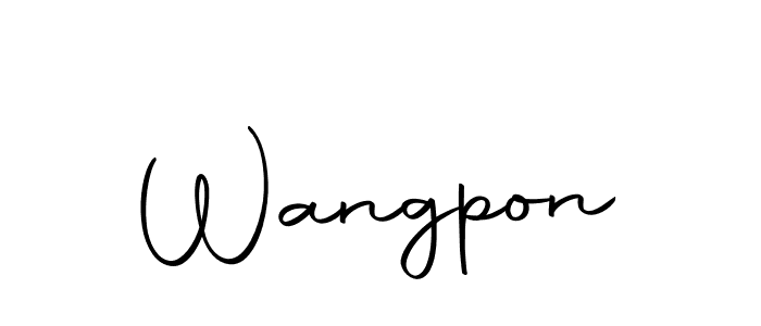 Make a beautiful signature design for name Wangpon. With this signature (Autography-DOLnW) style, you can create a handwritten signature for free. Wangpon signature style 10 images and pictures png