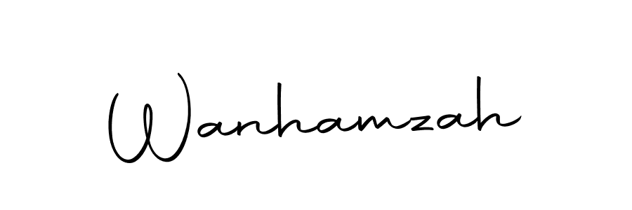 You can use this online signature creator to create a handwritten signature for the name Wanhamzah. This is the best online autograph maker. Wanhamzah signature style 10 images and pictures png