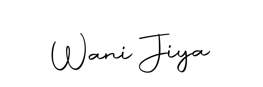 Wani Jiya stylish signature style. Best Handwritten Sign (Autography-DOLnW) for my name. Handwritten Signature Collection Ideas for my name Wani Jiya. Wani Jiya signature style 10 images and pictures png