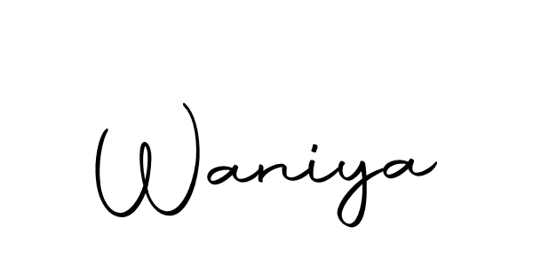 Similarly Autography-DOLnW is the best handwritten signature design. Signature creator online .You can use it as an online autograph creator for name Waniya. Waniya signature style 10 images and pictures png