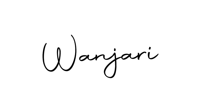 Wanjari stylish signature style. Best Handwritten Sign (Autography-DOLnW) for my name. Handwritten Signature Collection Ideas for my name Wanjari. Wanjari signature style 10 images and pictures png