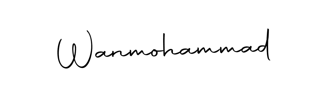 Wanmohammad stylish signature style. Best Handwritten Sign (Autography-DOLnW) for my name. Handwritten Signature Collection Ideas for my name Wanmohammad. Wanmohammad signature style 10 images and pictures png