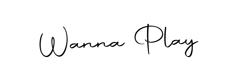 How to make Wanna Play name signature. Use Autography-DOLnW style for creating short signs online. This is the latest handwritten sign. Wanna Play signature style 10 images and pictures png