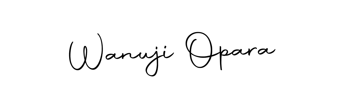 Also we have Wanuji Opara name is the best signature style. Create professional handwritten signature collection using Autography-DOLnW autograph style. Wanuji Opara signature style 10 images and pictures png