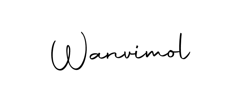 Make a beautiful signature design for name Wanvimol. Use this online signature maker to create a handwritten signature for free. Wanvimol signature style 10 images and pictures png