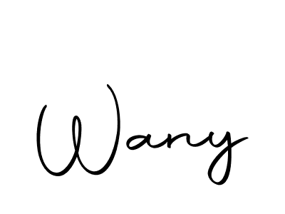 Create a beautiful signature design for name Wany. With this signature (Autography-DOLnW) fonts, you can make a handwritten signature for free. Wany signature style 10 images and pictures png