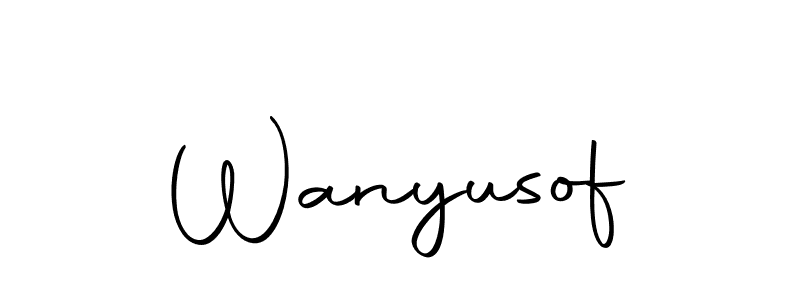 You should practise on your own different ways (Autography-DOLnW) to write your name (Wanyusof) in signature. don't let someone else do it for you. Wanyusof signature style 10 images and pictures png