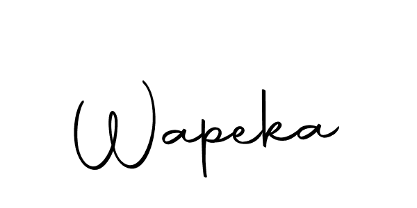 Make a beautiful signature design for name Wapeka. Use this online signature maker to create a handwritten signature for free. Wapeka signature style 10 images and pictures png