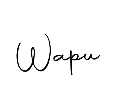 Create a beautiful signature design for name Wapu. With this signature (Autography-DOLnW) fonts, you can make a handwritten signature for free. Wapu signature style 10 images and pictures png