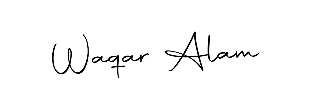 Make a beautiful signature design for name Waqar Alam. Use this online signature maker to create a handwritten signature for free. Waqar Alam signature style 10 images and pictures png