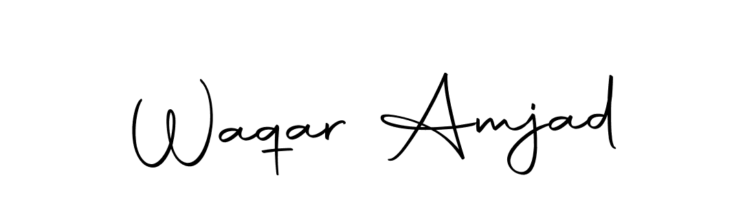 Create a beautiful signature design for name Waqar Amjad. With this signature (Autography-DOLnW) fonts, you can make a handwritten signature for free. Waqar Amjad signature style 10 images and pictures png