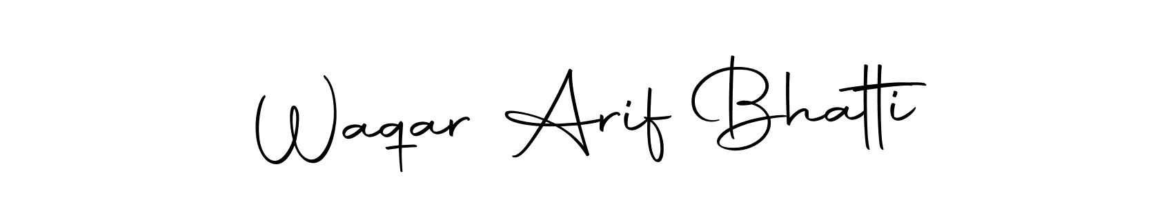 Make a beautiful signature design for name Waqar Arif Bhatti. Use this online signature maker to create a handwritten signature for free. Waqar Arif Bhatti signature style 10 images and pictures png