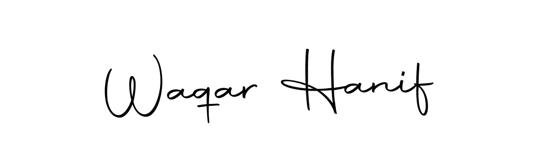 Make a beautiful signature design for name Waqar Hanif. Use this online signature maker to create a handwritten signature for free. Waqar Hanif signature style 10 images and pictures png