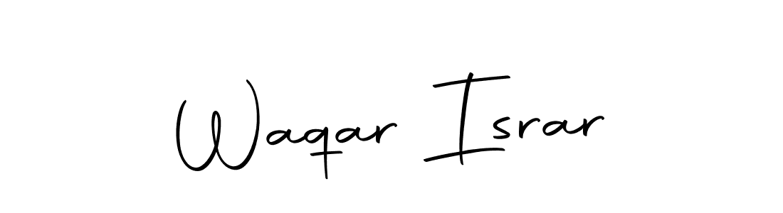 This is the best signature style for the Waqar Israr name. Also you like these signature font (Autography-DOLnW). Mix name signature. Waqar Israr signature style 10 images and pictures png