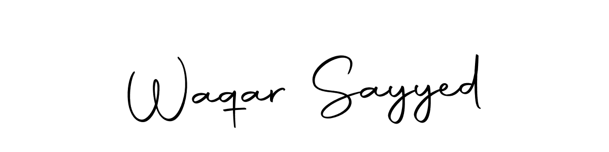 Make a beautiful signature design for name Waqar Sayyed. Use this online signature maker to create a handwritten signature for free. Waqar Sayyed signature style 10 images and pictures png