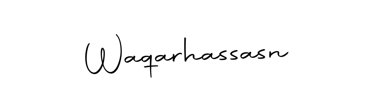 if you are searching for the best signature style for your name Waqarhassasn. so please give up your signature search. here we have designed multiple signature styles  using Autography-DOLnW. Waqarhassasn signature style 10 images and pictures png