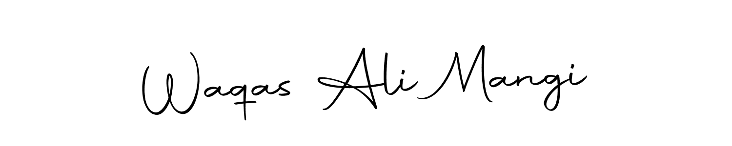 Make a beautiful signature design for name Waqas Ali Mangi. With this signature (Autography-DOLnW) style, you can create a handwritten signature for free. Waqas Ali Mangi signature style 10 images and pictures png
