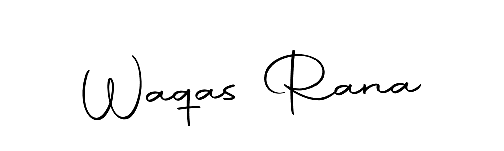 Make a beautiful signature design for name Waqas Rana. Use this online signature maker to create a handwritten signature for free. Waqas Rana signature style 10 images and pictures png