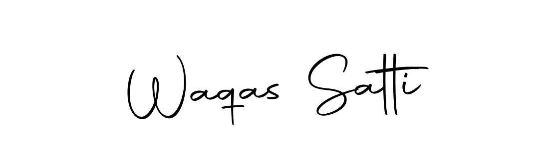 Make a beautiful signature design for name Waqas Satti. Use this online signature maker to create a handwritten signature for free. Waqas Satti signature style 10 images and pictures png