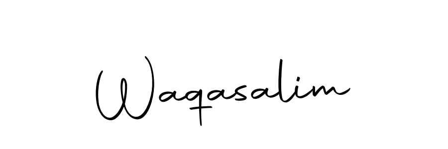 How to make Waqasalim name signature. Use Autography-DOLnW style for creating short signs online. This is the latest handwritten sign. Waqasalim signature style 10 images and pictures png